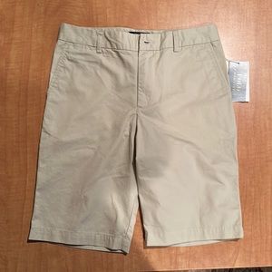 Boys Polo khaki shorts size 14, new with tags